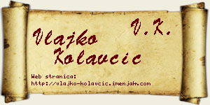 Vlajko Kolavčić vizit kartica